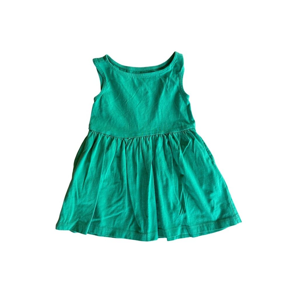 2T Primary Kids Recess Kelly Green Sleeveless Dress